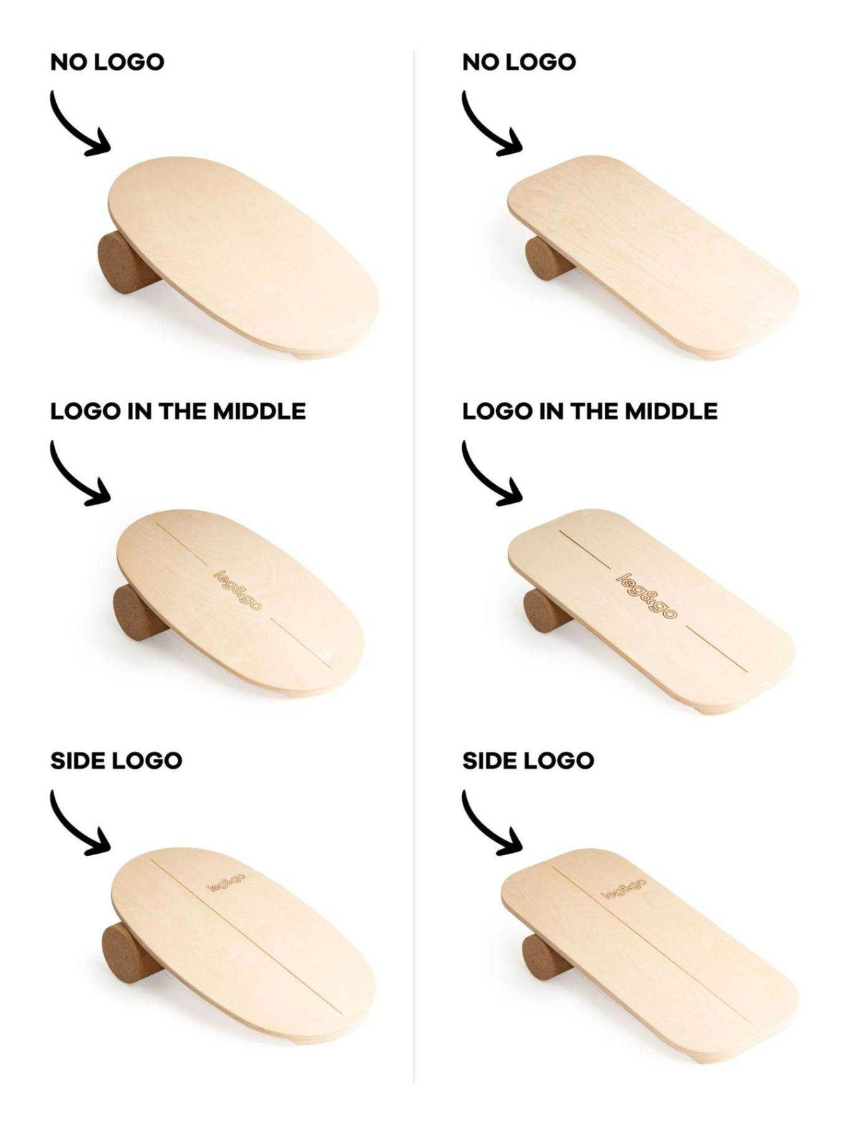 Round Balance Board With Exercise Roll - No Logo