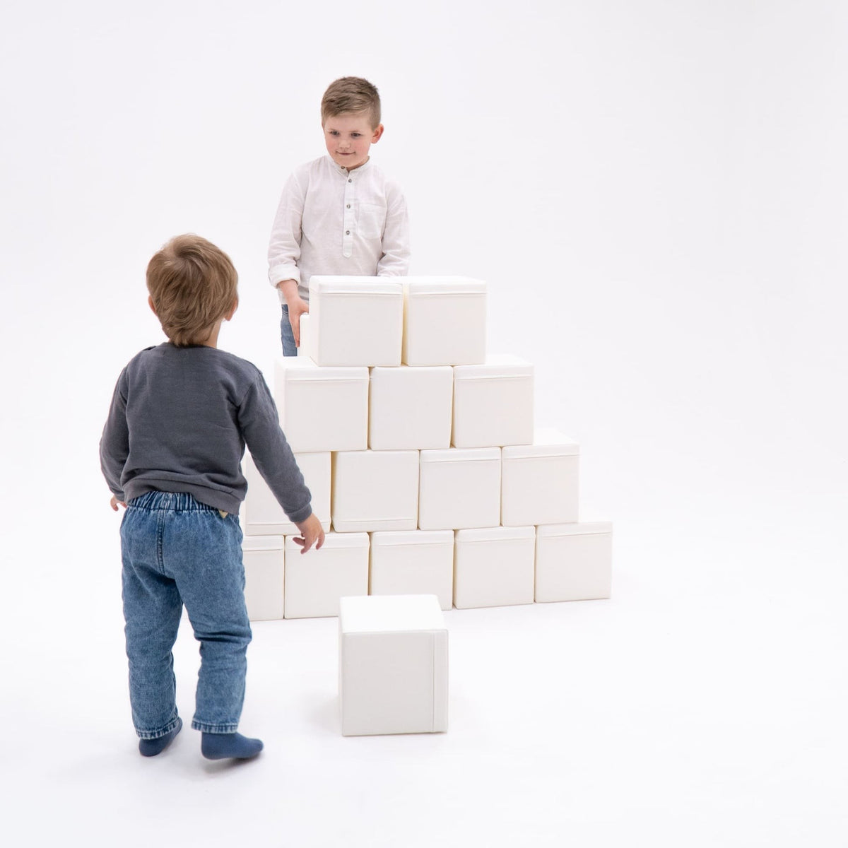 IGLU foam mega cube building block, blue and red – photo 3