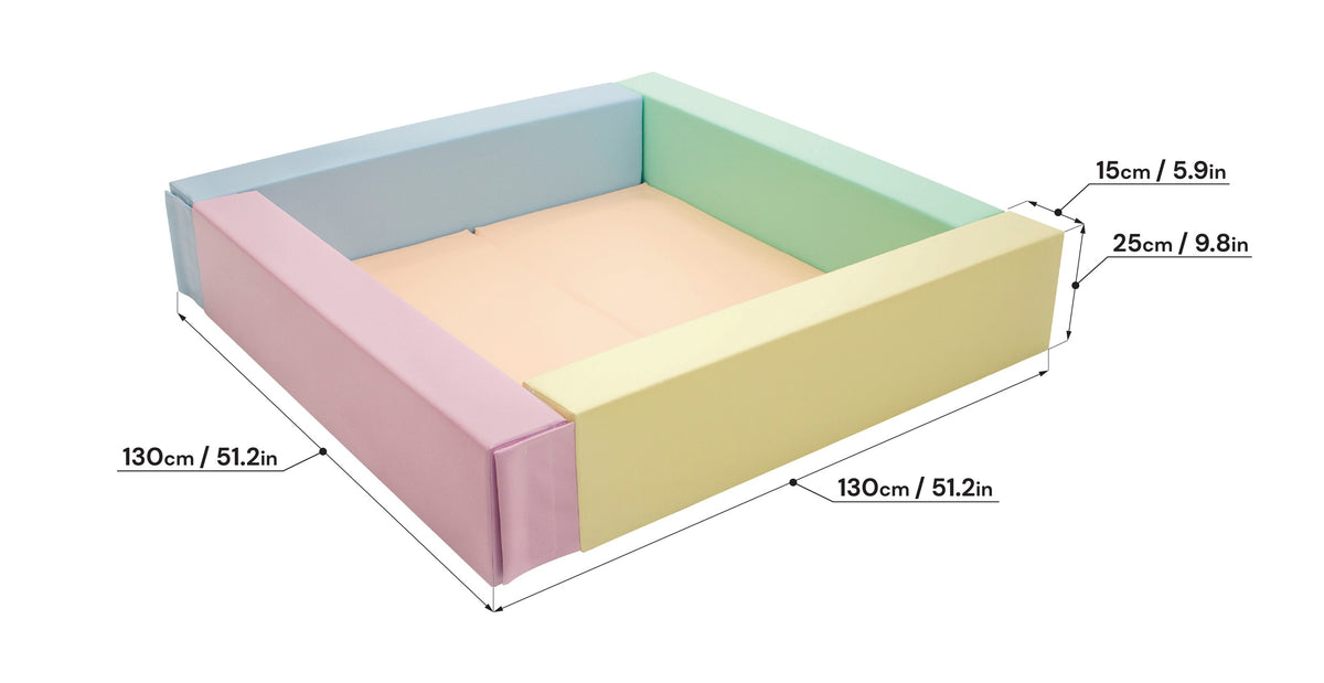 Soft Play Ball Pit - Light Pastel