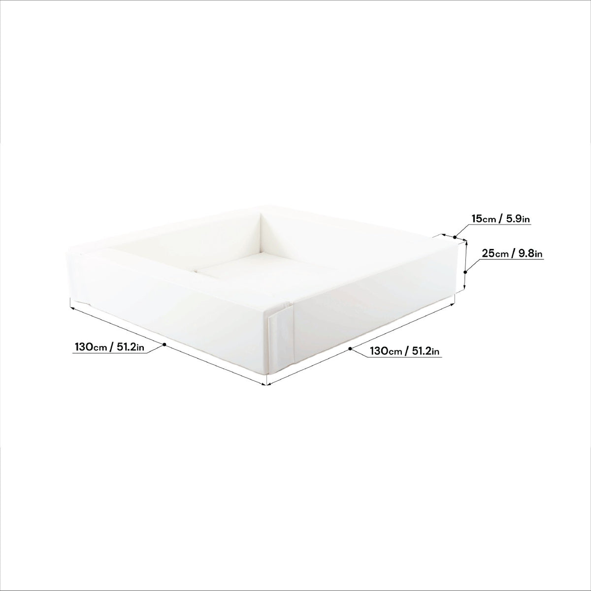 Soft Play Ball Pit - White
