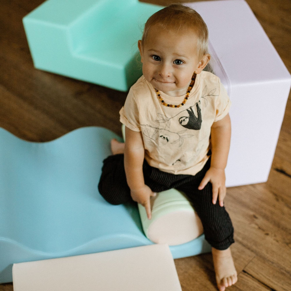 Soft Play 6 Foam Block Set - Light Pastel Explorer