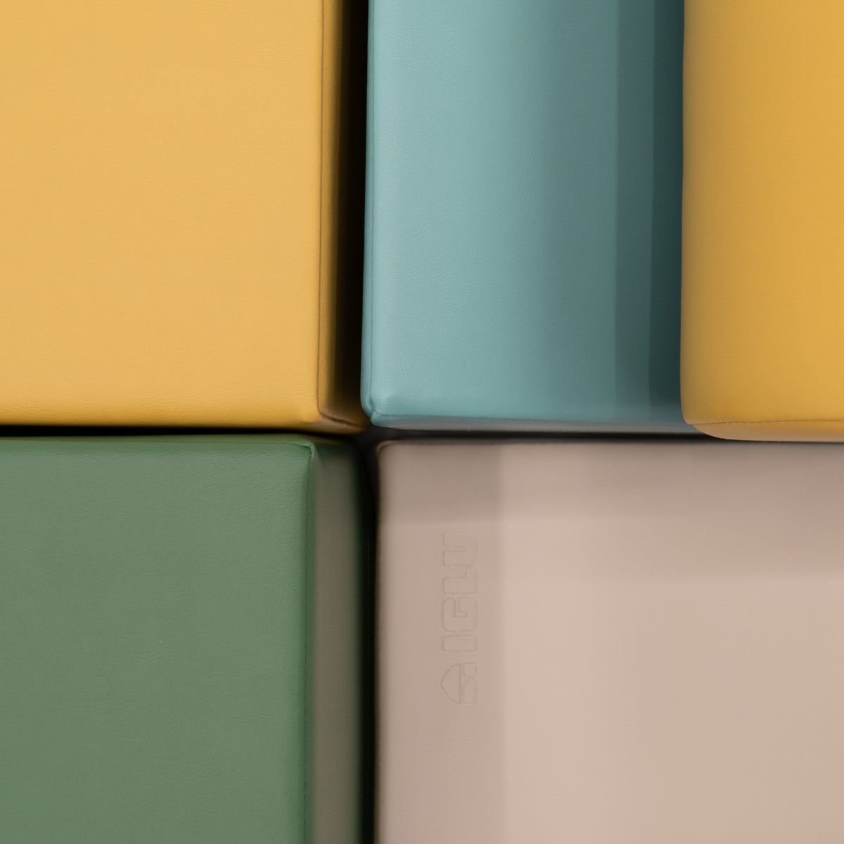 Soft Play 6 Foam Block Set - Pastel Turquoise Explorer