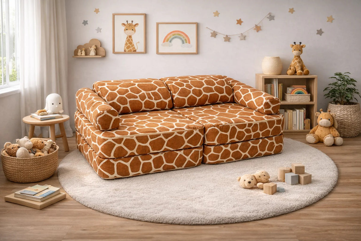 Modular Play Sofa for Children, Giraffe, 120cm