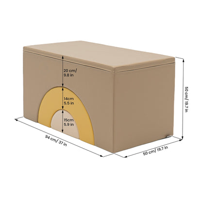 Rainbow Bridge Soft Play Set - Beige & Honey