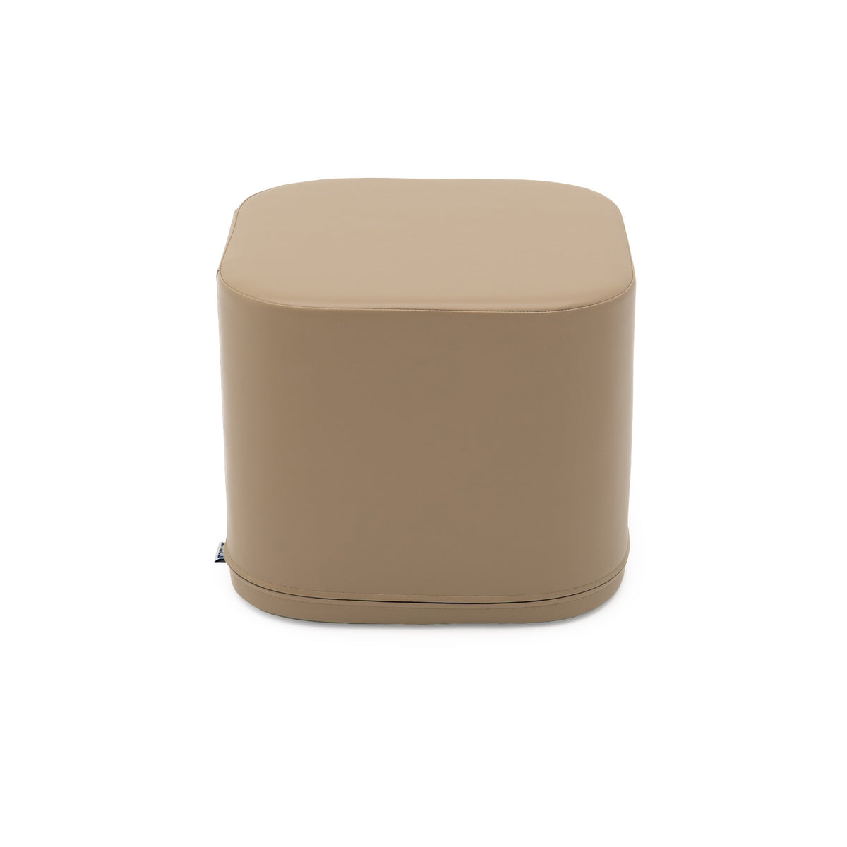 Small Play Pouf Cube - Beige