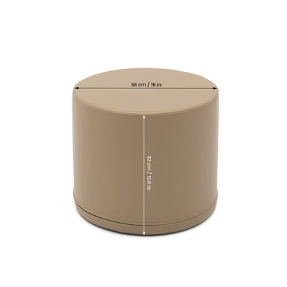 Small Play Pouf Cylinder - Beige