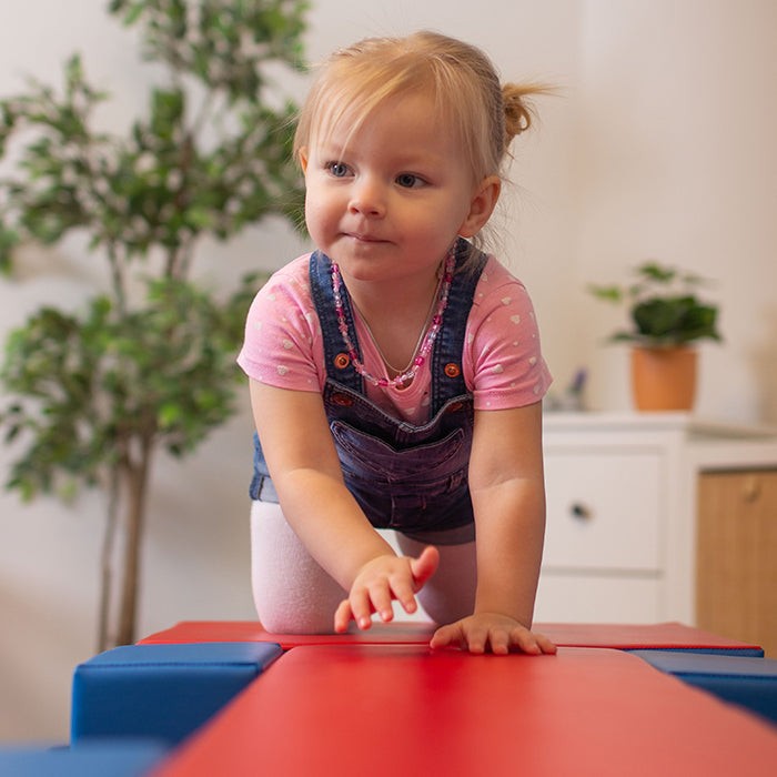 IGLU soft play balance bridge activity set, blue and red – photo 4