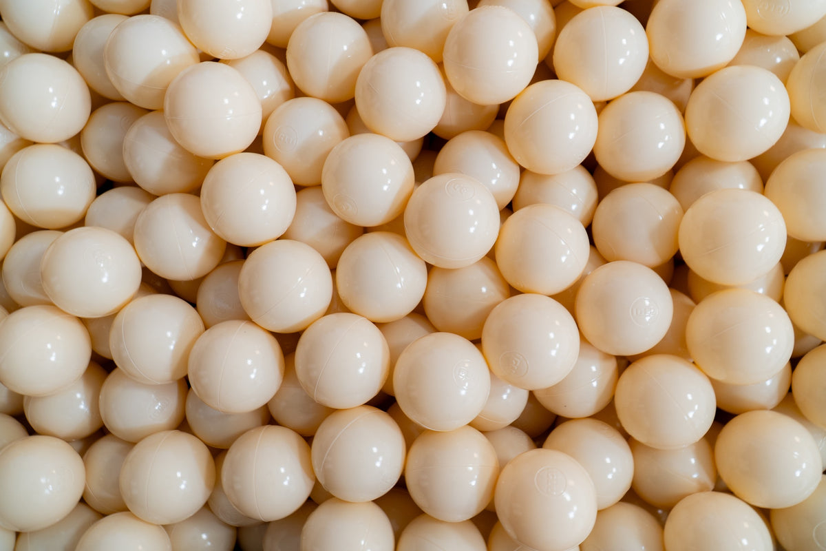 Soft Play Ball Pit Balls 500pc - Beige