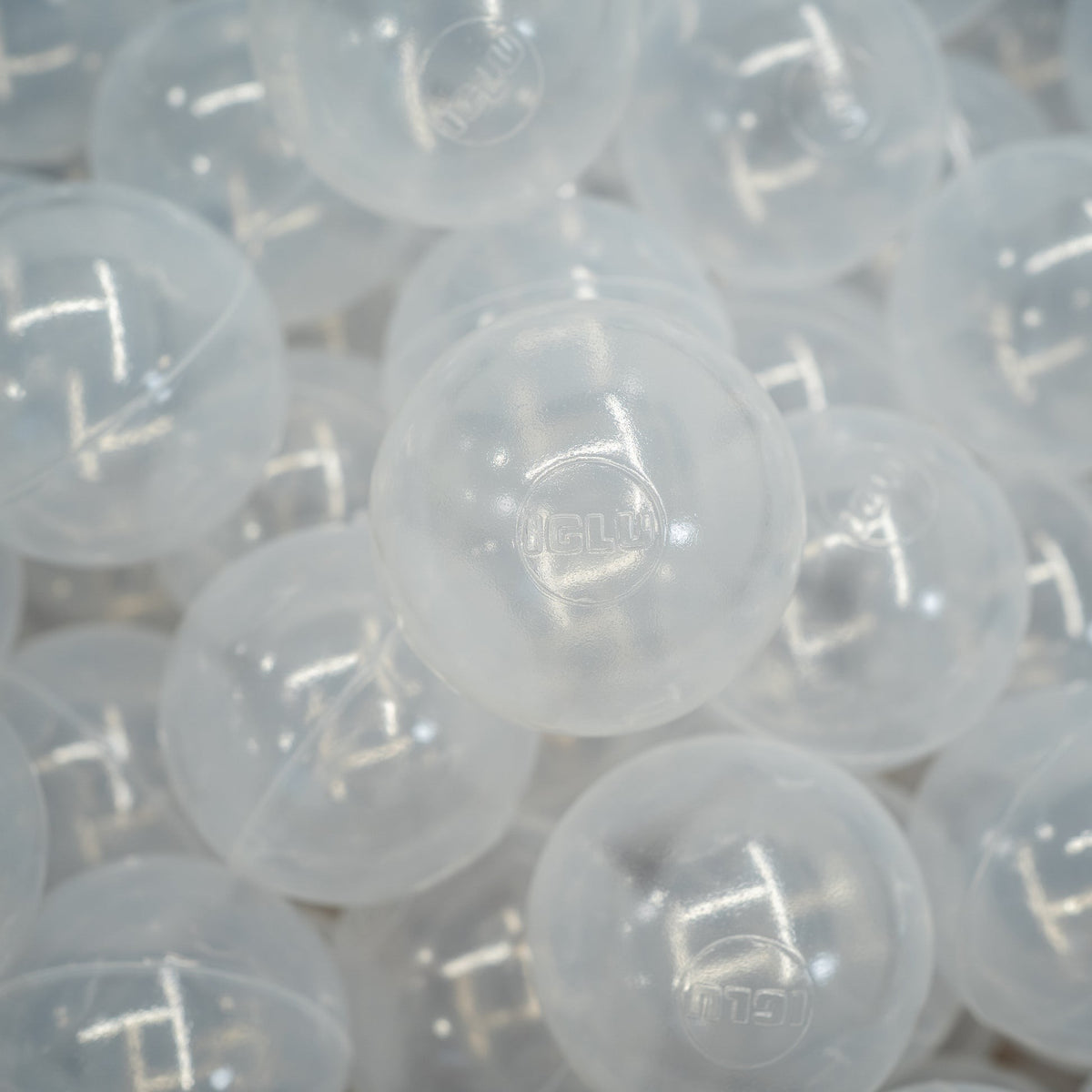 Soft Play Ball Pit Balls 500pc - Translucent