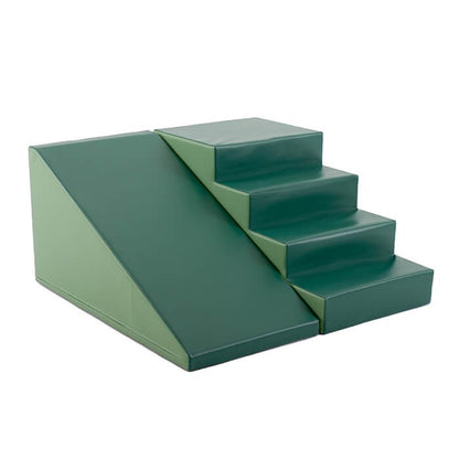 Soft Play Step and Slide Set - Green