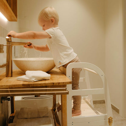 Transformable Kitchen Tower - Sleekstep and High Chair Combo